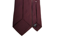 画像をギャラリービューアに読み込む, MILANO SERIES ネクタイ ◆ ワインレッド×ソリッド《セッテピエゲ》