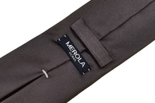 画像をギャラリービューアに読み込む, MILANO SERIES ネクタイ ◆ グレー×ソリッド《セッテピエゲ》