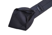 画像をギャラリービューアに読み込む, MILANO SERIES ネクタイ ◆ ネイビー×ピンドット (ホワイト)《セッテピエゲ》