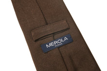 画像をギャラリービューアに読み込む, MILANO SERIES ネクタイ ◆ ブラウン×ソリッド《セッテピエゲ》