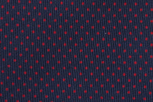 画像をギャラリービューアに読み込む, MILANO SERIES ネクタイ ◆ ネイビー×ピンドット(レッド)《セッテピエゲ》