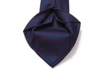 画像をギャラリービューアに読み込む, MILANO SERIES ネクタイ ◆ ネイビー×ピンドット(レッド)《セッテピエゲ》