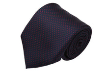 画像をギャラリービューアに読み込む, MILANO SERIES ネクタイ ◆ ネイビー×ピンドット(レッド)《セッテピエゲ》