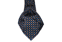 画像をギャラリービューアに読み込む, MILANO SERIES ネクタイ ◆ 花柄 (ネイビー×ブルー)《セッテピエゲ》