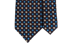 画像をギャラリービューアに読み込む, MILANO SERIES ネクタイ ◆ 花柄 (ネイビー×ブルー)《セッテピエゲ》