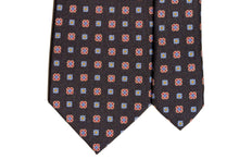 画像をギャラリービューアに読み込む, MILANO SERIES ネクタイ ◆ ネイビー×小紋《セッテピエゲ》