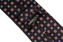 画像をギャラリービューアに読み込む, MILANO SERIES ネクタイ ◆ ネイビー×小紋《セッテピエゲ》