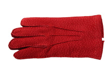 画像をギャラリービューアに読み込む, メンズ手袋◆カピバラ◆レッド/ROSSO《アウトステッチ・カシミヤ》