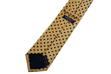 画像をギャラリービューアに読み込む, 【ラスト1点!】BLUE LABEL ネクタイ ◇ シルク ◇ ゴールド×小紋(ネイビー)