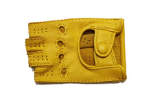 画像をギャラリービューアに読み込む, レディース手袋◇ディアスキンドライビンググローブ◇イエロー/GIALLO《指なしタイプ》