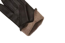 画像をギャラリービューアに読み込む, メンズ手袋◆ナパレザー◆ダークブラウン/DK BROWN《タッチスクリーン対応 ・ カシミヤ》
