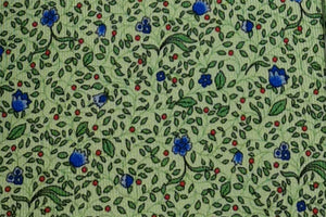 MEROLA SERIES ネクタイ ◆ グリーン×草花模様（グリーン・ブルー）《50オンス》