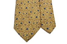 画像をギャラリービューアに読み込む, MEROLA SERIES ネクタイ ◆イエロー×草花模様(グリーン・ブルー)《50オンス》