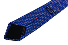 画像をギャラリービューアに読み込む, MEROLA SERIES ネクタイ ◆ブルー×ツバメ模様(ブルー・ピンク)《50オンス》