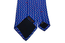 画像をギャラリービューアに読み込む, MEROLA SERIES ネクタイ ◆ブルー×ツバメ模様(ブルー・ピンク)《50オンス》