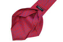 画像をギャラリービューアに読み込む, MILANO SERIES ネクタイ◆ レッド×アート系ドット《セッテピエゲ》
