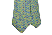 画像をギャラリービューアに読み込む, MILANO SERIES ネクタイ◆ ライトグリーン×アート系ドット《セッテピエゲ》