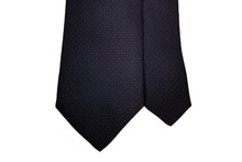 画像をギャラリービューアに読み込む, 【ラスト1点!】MILANO SERIES ネクタイ ◆ ネイビー×ピンドット(ブラウン)《セッテピエゲ》