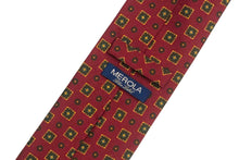 画像をギャラリービューアに読み込む, 【ラスト1点!】BLUE LABEL ネクタイ ◇ シルク ◇ エンジ×小紋 (イエロー・グリーン)