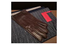 画像をギャラリービューアに読み込む, 【男性用ギフトセット】ナパレザー(カシミヤライニング)×ストライプマフラー