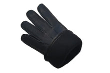 画像をギャラリービューアに読み込む, メンズ手袋◆ディアスキン◆ブラック/NERO《ベルトタイプ ・ カシミヤ》