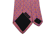 画像をギャラリービューアに読み込む, 【ラスト1点!】MEROLA SERIES ネクタイ ◆ ピンク×ツバメ模様(ブルー・イエロー)《50オンス》