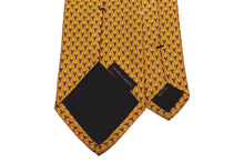画像をギャラリービューアに読み込む, MEROLA SERIES ネクタイ ◆イエロー×小枝模様(ブラウン・イエロー)《50オンス》