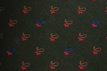 画像をギャラリービューアに読み込む, MEROLA SERIES ネクタイ ◆ ダークグリーン×ペイズリー(ブラウン・レッド)《50オンス》