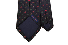 画像をギャラリービューアに読み込む, 【ラスト1点!】MEROLA SERIES ネクタイ◆ ネイビー×ペイズリー(グリーン・レッド)《50オンス》