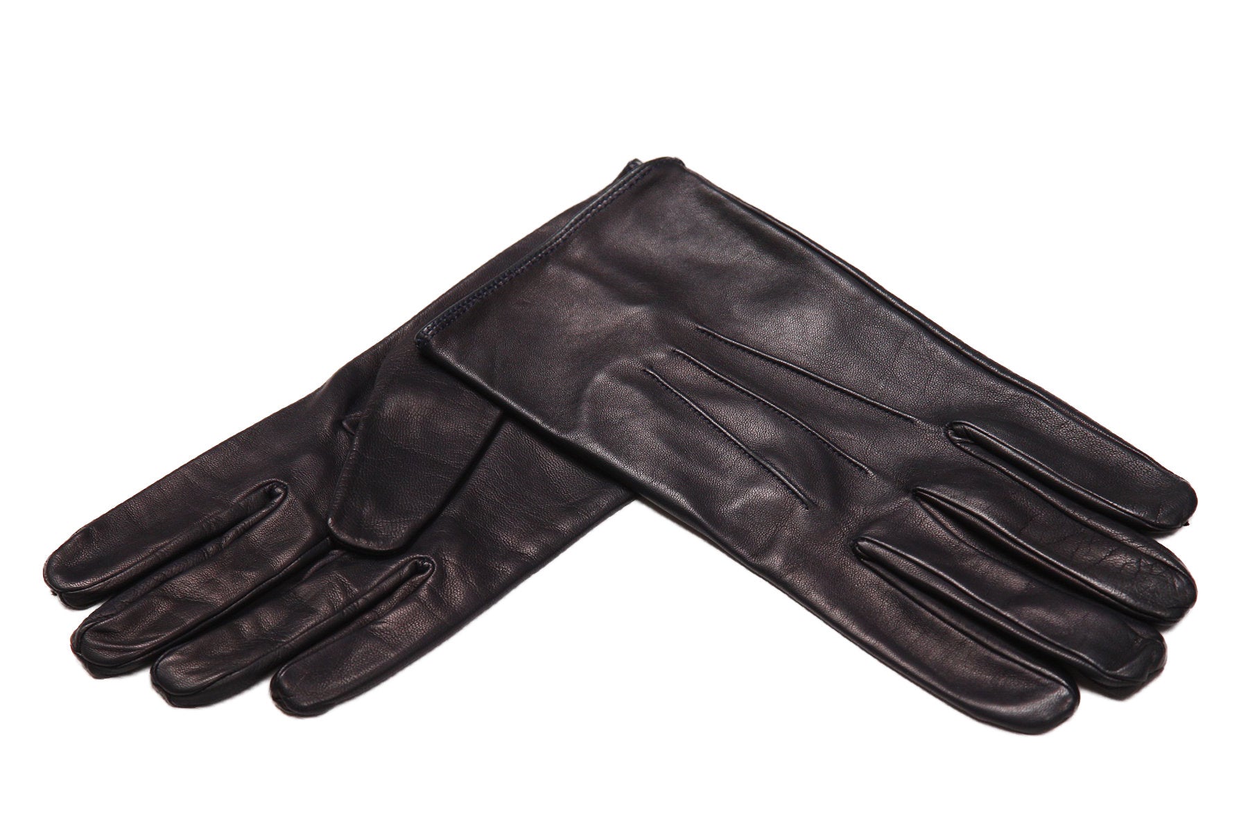 ☆MEROLA ナパレザーグローブ シルク 7.5☆ メンズ手袋◇ナパレザー◇ネイビー/BLUE《シルク》 – Merola