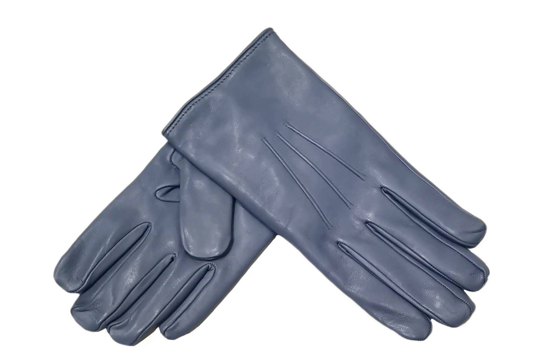 メンズ手袋◆ナパレザー◆ミドルブルー/MIDDLE BLUE《カシミヤ》
