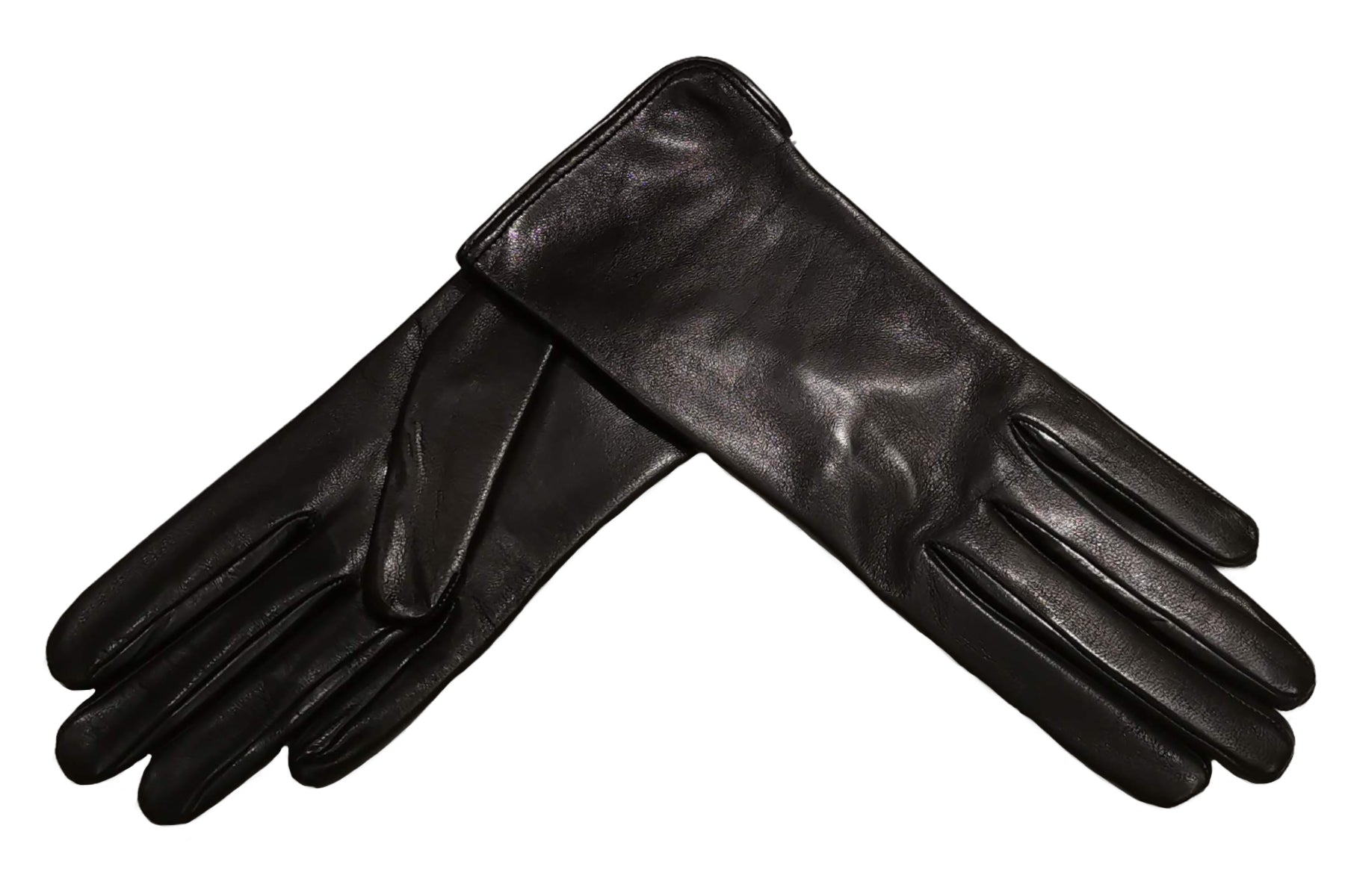 merola メローラ シルク 手袋 ナパレザー ブラック