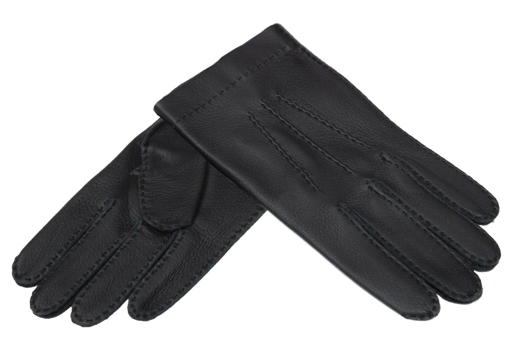メンズ手袋◆ディアスキン◆ブラック/NERO 《ノーライニング》
