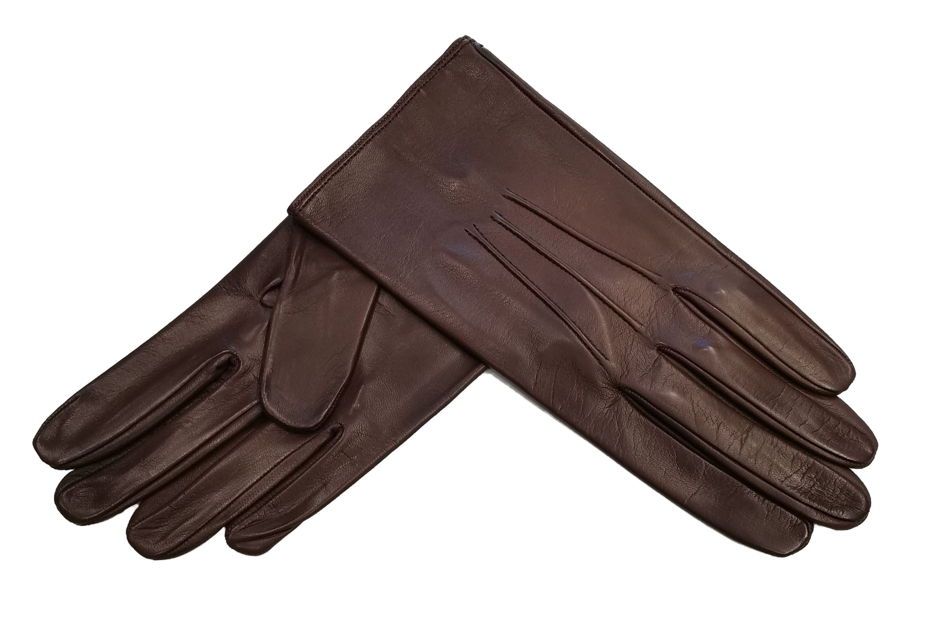 メンズ手袋◇ナパレザー◇ダークブラウン/MINK《ノーライニング》 – Merola