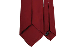 MILANO SERIES ネクタイ ◆ レッド×ソリッド《セッテピエゲ》