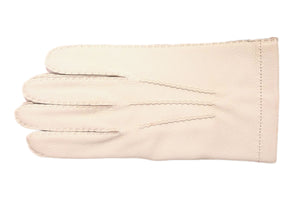メンズ手袋◆ディアスキン◆クリーム/CREAM《ノーライニング》