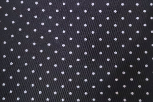 MEROLA SERIES ネクタイ ◆ ネイビー×ピンドット（ホワイト）《50オンス》