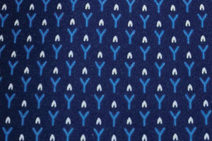 MEROLA SERIES ネクタイ ◆ブルー× 小枝模様（ブルー・クリーム）《50オンス》